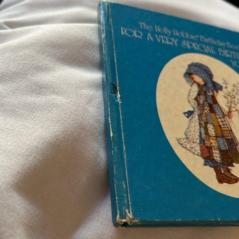 Holly Hobbie Birthday Book Hardcover by Gail Golladay American Greetings 1976 - Picture 4 of 11